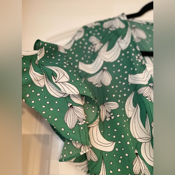 Max Studio Women's Ruffle Crepe High/Low Wrap Dress-NWT - Picture 5 of 13